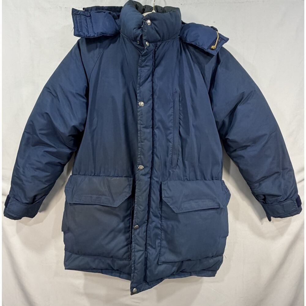 VTG 70s/80s The North Face Brown Label Puffer Down Full Zip Coat Jacket Sz L USA